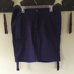 Navy Bermuda shorts